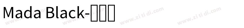 Mada Black字体转换